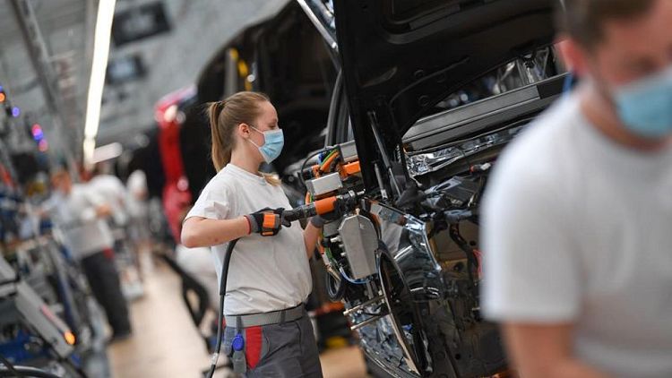 German manufacturing hums along in May despite supply bottlenecks: PMI