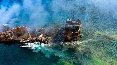 Sri Lanka braces for oil spill from sunken cargo ship
