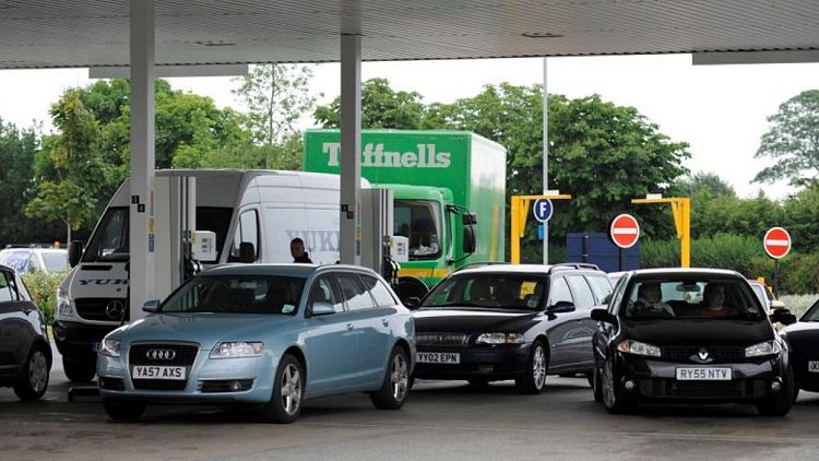 UK petrol sales hit pre-pandemic levels
