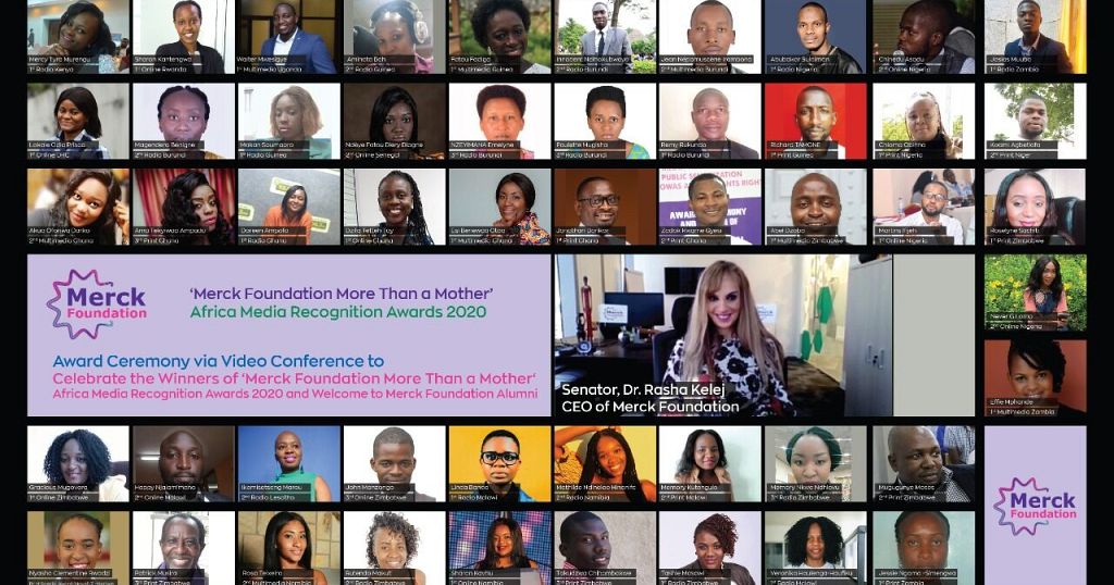 Merck Foundation CEO felicitates winners of 'Merck Foundation More Than A Mother' Africa Media Recognition Awards 2020 through a virtual award ceremony - Vimarsana News