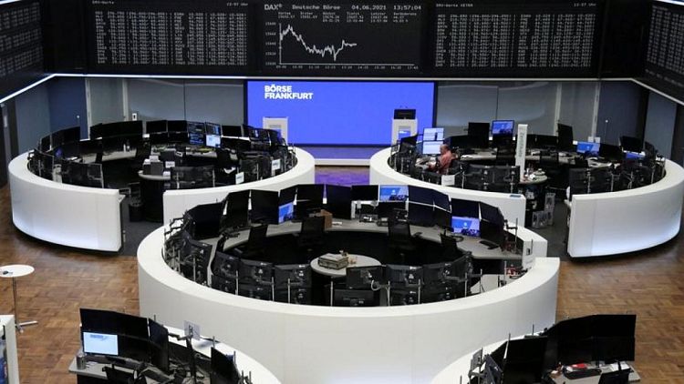 Commodity shares knock Europe off record highs