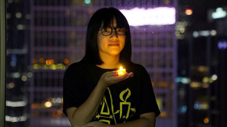 Hong Kong organiser of Tiananmen vigil released on bail