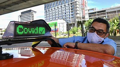 Taxi for hire! Bangkok cabbie hopes to capitalise on his COVID-19 shot Taxi for hire! Bangkok cabbie hopes to capitalise on his COVID-19 shot