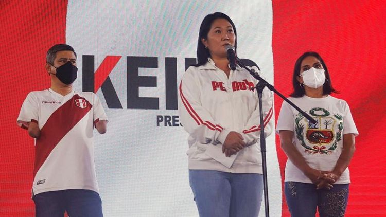 Derechista Fujimori lidera primer resultado oficial parcial en elección presidencial de Perú
