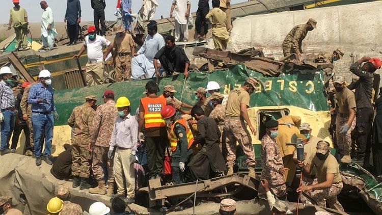 Death toll in Pakistan train crash rises to 56