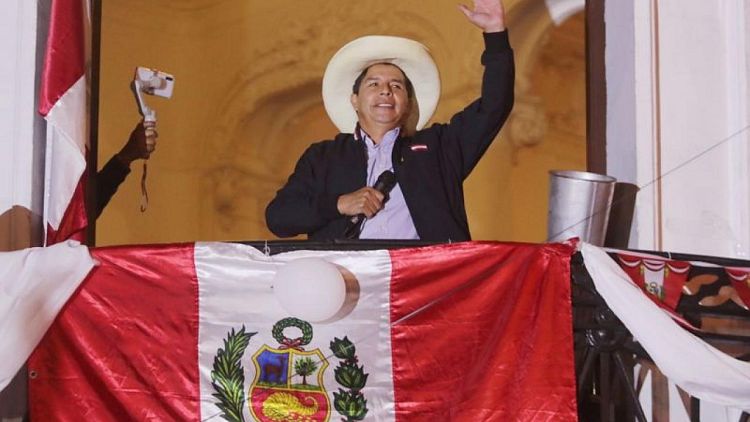 Socialist Castillo holds slim lead as Peru presidential vote count reaches tense finale
