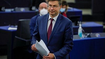 Before summit, EU urges U.S. to "walk the talk" on trade disputes Before summit, EU urges U.S. to "walk the talk" on trade disputes