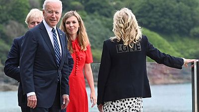 From the Bidens with 'LOVE': U.S. First Lady's jacket brings message of hope