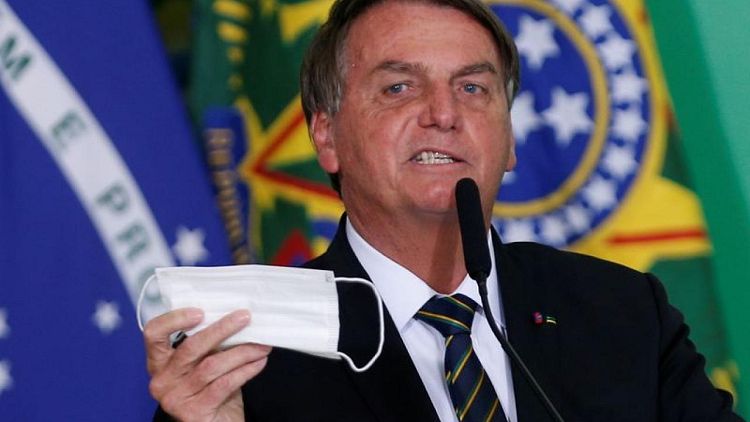 Brazil plans to allow vaccinated people to not wear face masks -Bolsonaro
