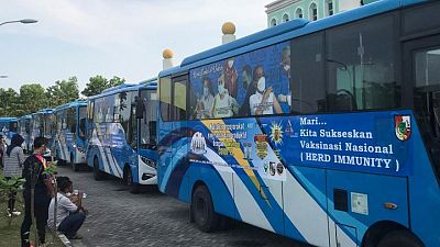 COVID-19 shots to the people: Indonesia city revs up vaccine buses COVID-19 shots to the people: Indonesia city revs up vaccine buses