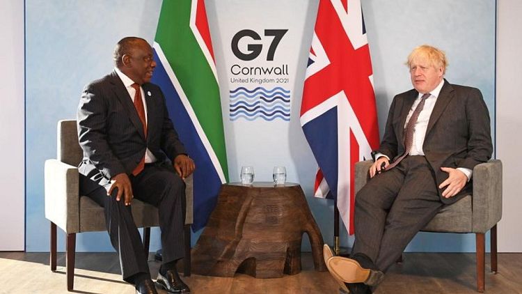 S.Africa's President Ramaphosa urges G7 nations to plug COVID-19 funding gap
