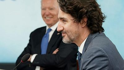 Canada's Trudeau says he discussed border with Biden, but no deal Canada's Trudeau says he discussed border with Biden, but no deal