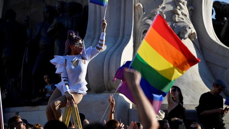 Hungarians protest against PM Orban's LGBTQ rights crackdown