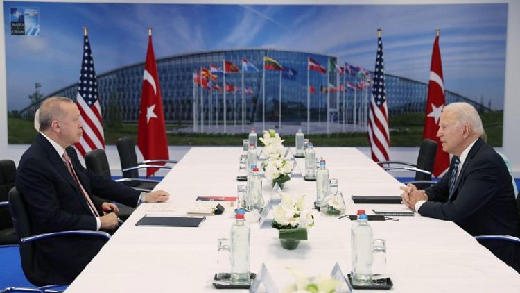 Erdogan says U.S.-Turkey problems can be solved after Biden meet