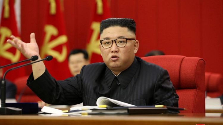 North Korea's Kim says food situation 'tense' due to pandemic, typhoons