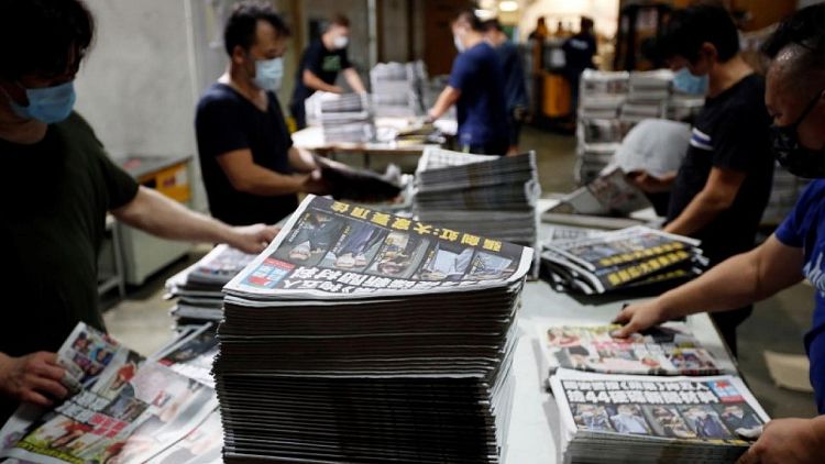 U.N. decries "further chilling message" for Hong Kong media freedom