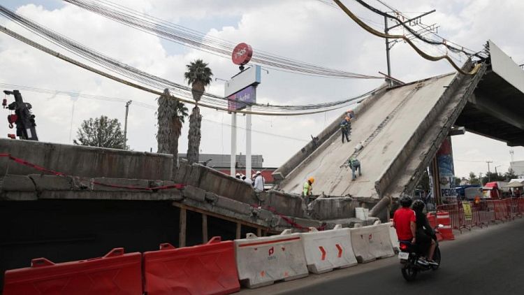 Mexico's Slim, other firms open to rebuilding collapsed metro line,  president says