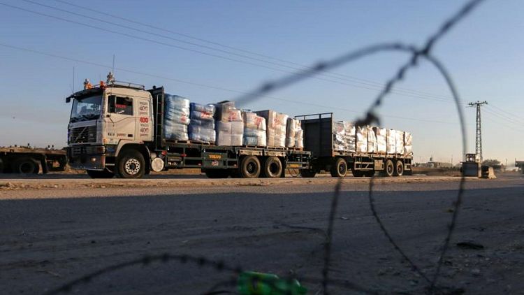 Israel allows some Gaza exports, one month after truce