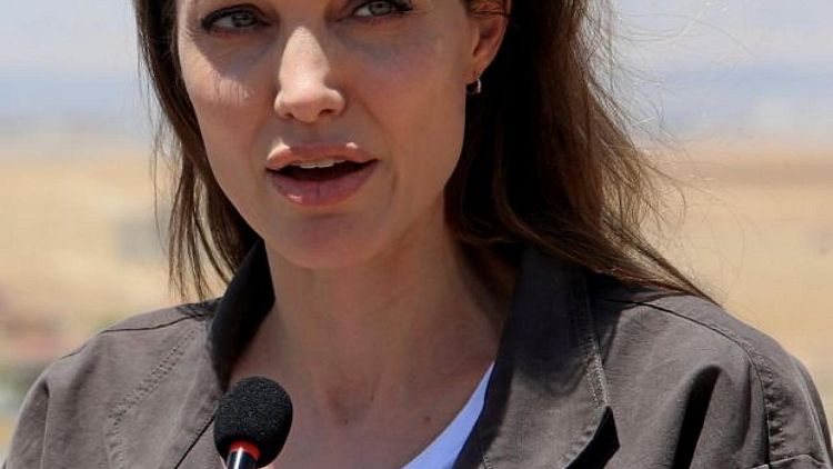 U.N. special envoy Jolie visits refugee camp in Burkina Faso