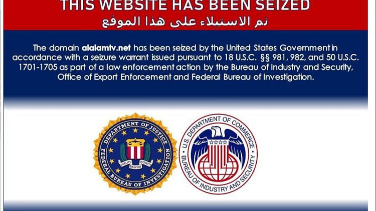 U.S. blocks websites linked to Iranian disinformation