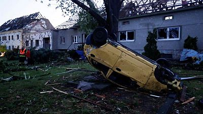 Rare tornado, storms rip through southern Czech Republic, killing three Rare tornado, storms rip through southern Czech Republic, killing three