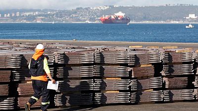 METALES BÁSICOS-Precios del cobre suben tras acuerdo infraestructura EEUU METALES BÁSICOS-Precios del cobre suben tras acuerdo infraestructura EEUU