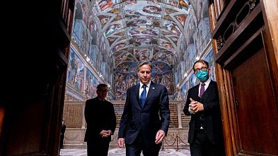 Blinken and pope hold talks at Vatican in wake of bishops' ruling Blinken and pope hold talks at Vatican in wake of bishops' ruling