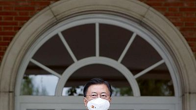 S.Korea's Moon and North's Kim exchanged letters ahead of Biden summit -newspaper S.Korea's Moon and North's Kim exchanged letters ahead of Biden summit -newspaper