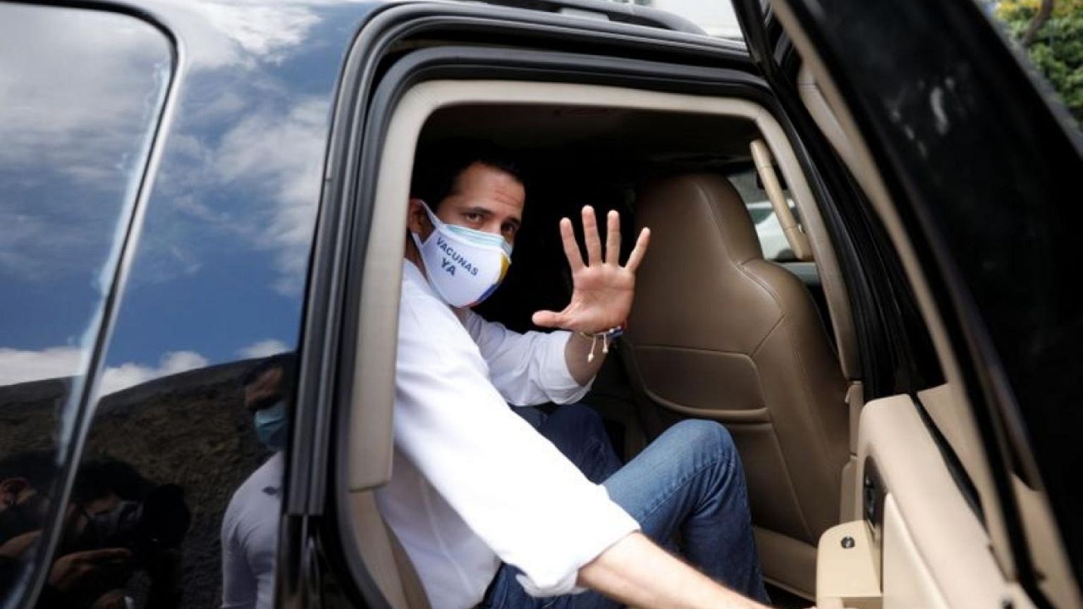 Venezuelan security forces attempt to detain Guaido, wife Rosales says