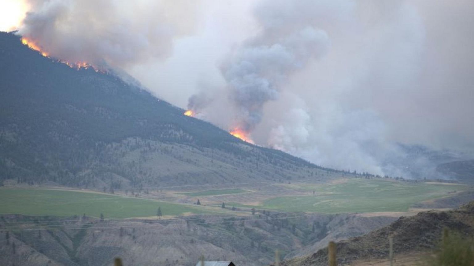 Forest fire guts small western Canada town after days of record-breaking heat
