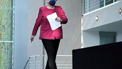 British PM Johnson welcomes Germany's Merkel for swansong UK trip British PM Johnson welcomes Germany's Merkel for swansong UK trip