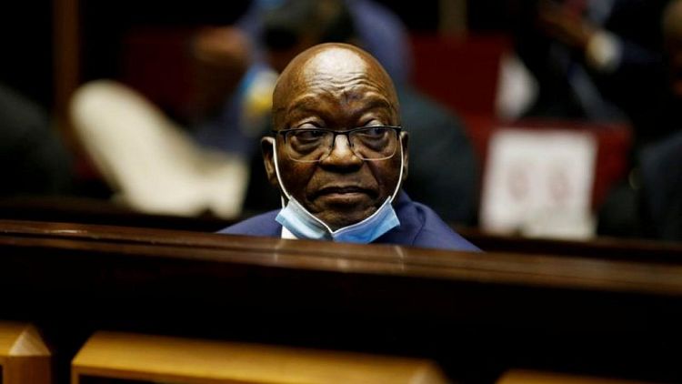S.African ex-leader Zuma asks court to cancel 15-month jail sentence