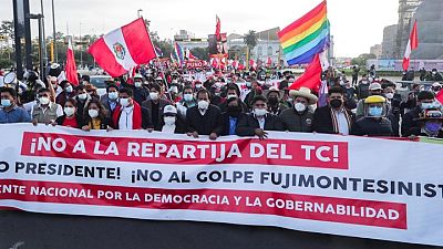 'Peru wants a president': Thousands march in Lima as election result drags 'Peru wants a president': Thousands march in Lima as election result drags