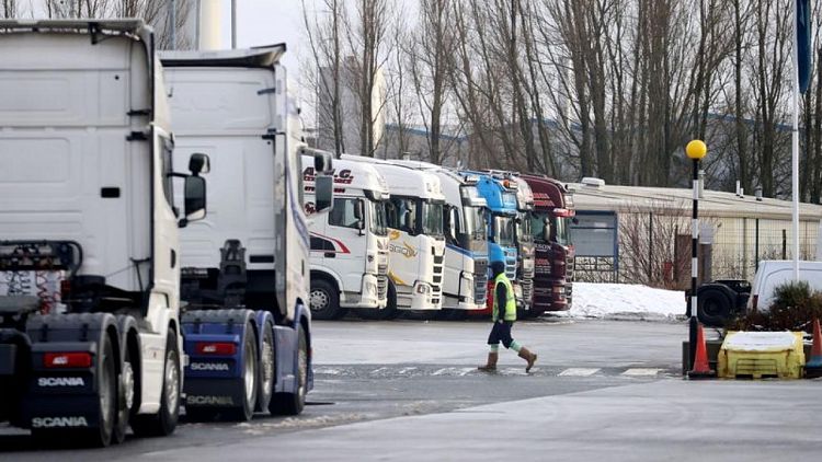 UK relaxes trucking rules to ease shortage of drivers
