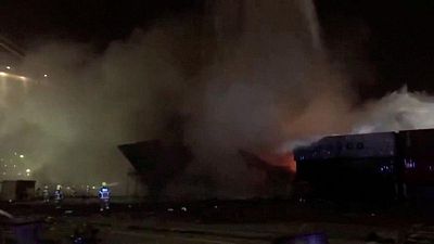Dubai extinguishes fire on ship in Jebel Ali Port Dubai extinguishes fire on ship in Jebel Ali Port