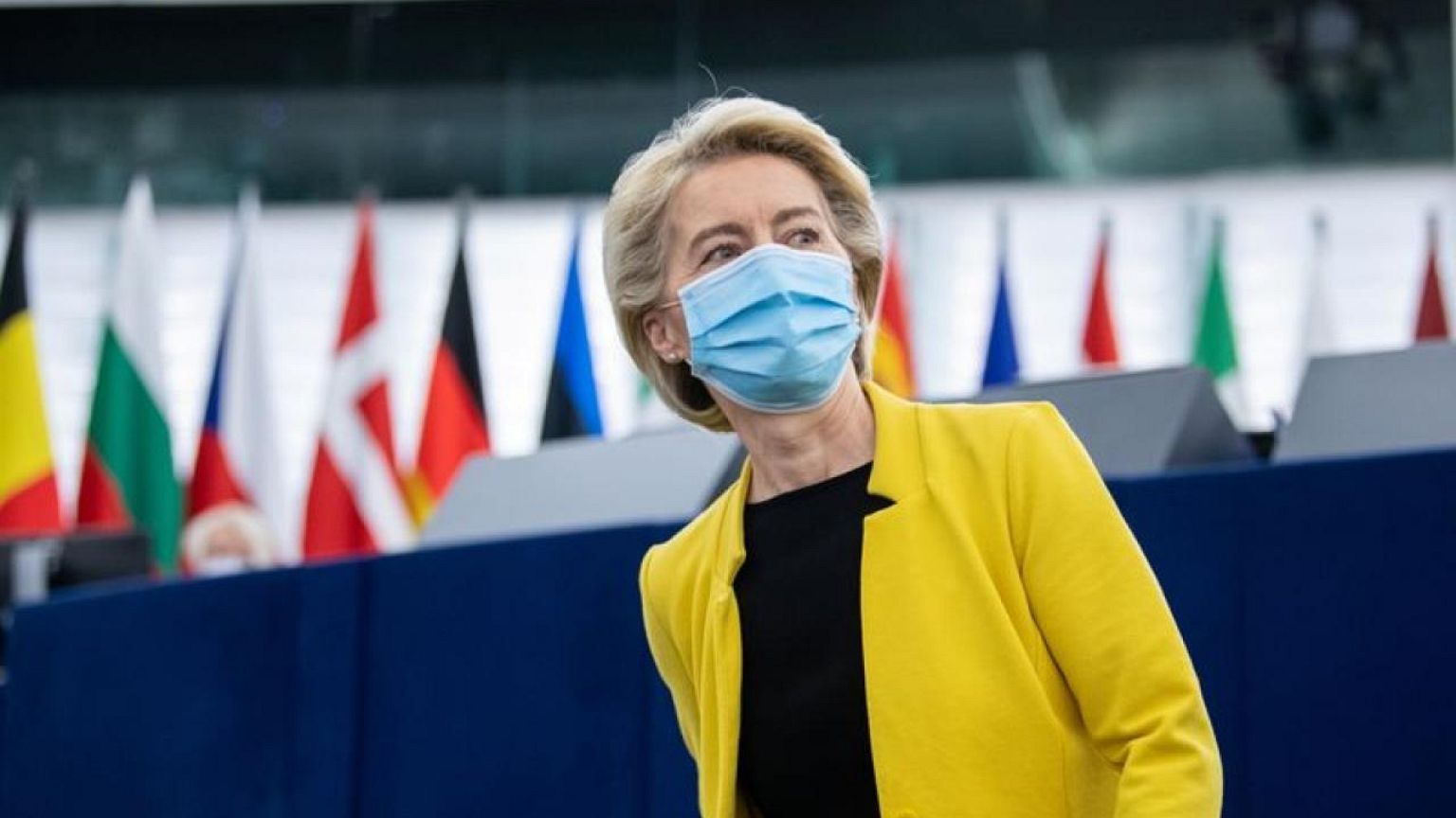 EU delivers enough doses to vaccinate 70% adults, von der Leyen says
