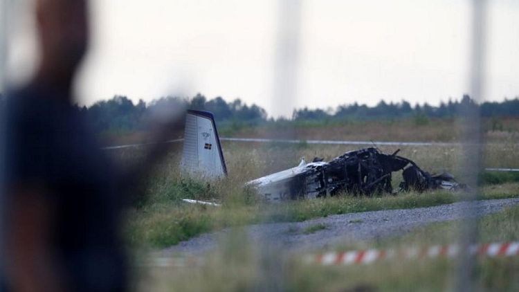 Nine found dead in Swedish airplane crash -police