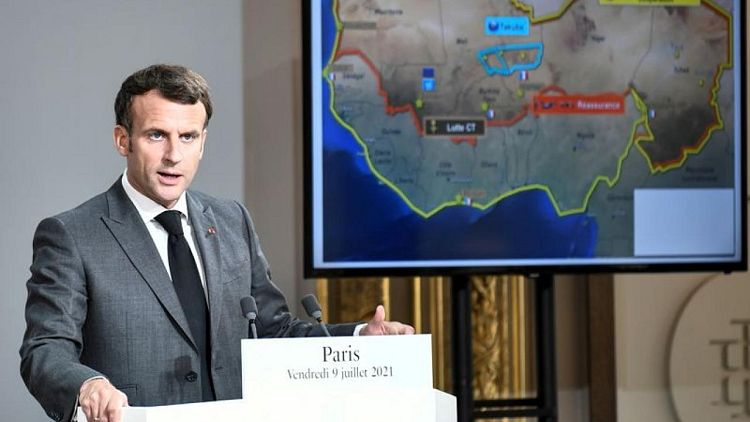 France will pull out up to half its 5,000 troops from Sahel -Macron