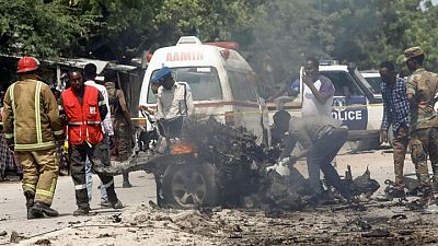 At least 8 killed in Mogadishu by suicide bomb targeting government convoy At least 8 killed in Mogadishu by suicide bomb targeting government convoy