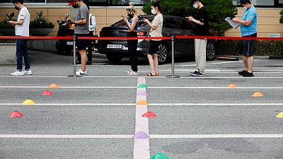 S.Korea new coronavirus cases dip from record high S.Korea new coronavirus cases dip from record high