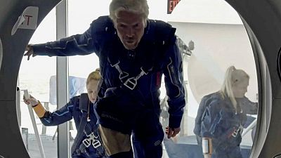 Virgin Galactic's Branson ready for space launch aboard rocket plane Virgin Galactic's Branson ready for space launch aboard rocket plane