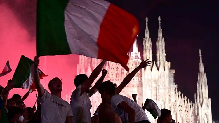 Italy erupts in celebration after Euro soccer triumph