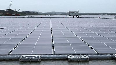 Singapore unveils one of the world's biggest floating solar panel farms Singapore unveils one of the world's biggest floating solar panel farms