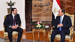 السيسي يستقبل الحريري ويؤكد على دعم مصر الكامل لمساره السياسي