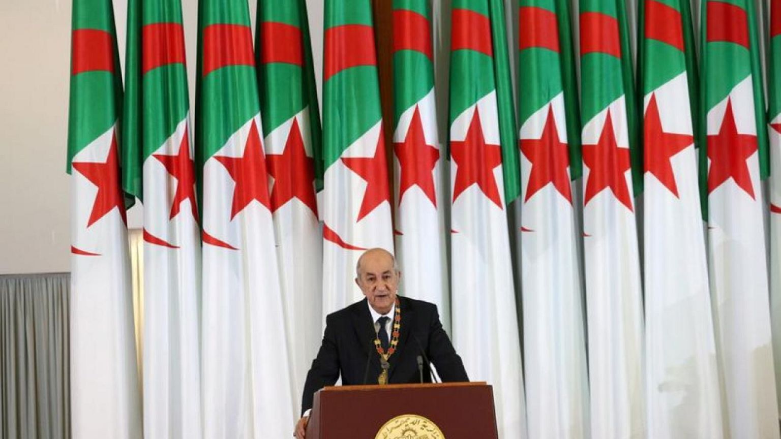 Algeria leader pardons protest movement members
