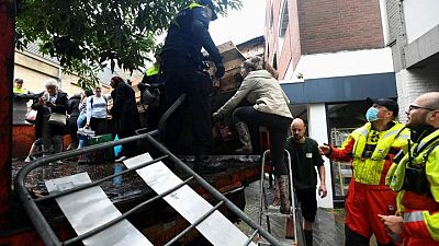 Hundreds flee as flood waters breach Dutch defences Hundreds flee as flood waters breach Dutch defences