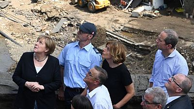 Las inundaciones son aterradoras, dice Merkel, cuando las muertes en Europa aumentan a 184 Las inundaciones son aterradoras, dice Merkel, cuando las muertes en Europa aumentan a 184