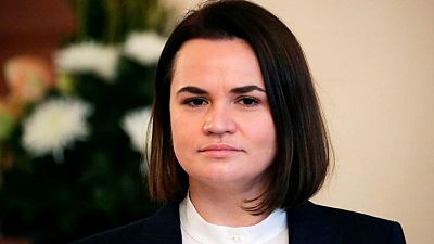 Belarus opposition leader asks for more U.S. sanctions Belarus opposition leader asks for more U.S. sanctions