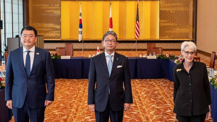U.S., Japan, South Korea sends clear message to N.Korea - U.S. diplomat