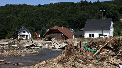 German flood survivors emerged from homes 'like ghosts' German flood survivors emerged from homes 'like ghosts'